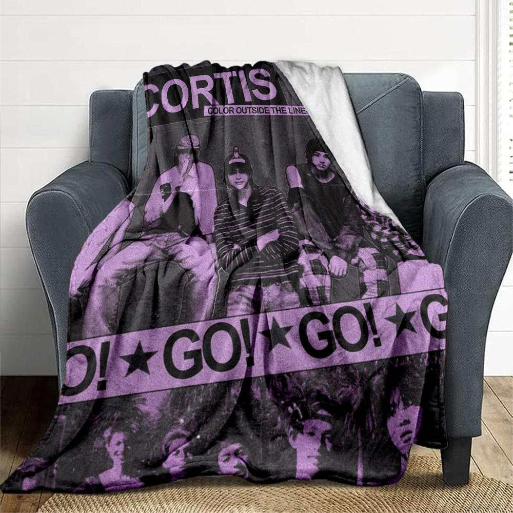 1 шт. CORTIS, Плед в стиле K-Pop, Легкий фланелевый плед, Плед для дивана, кровати, путешествий, кемпинга, гостиной, офиса, дивана