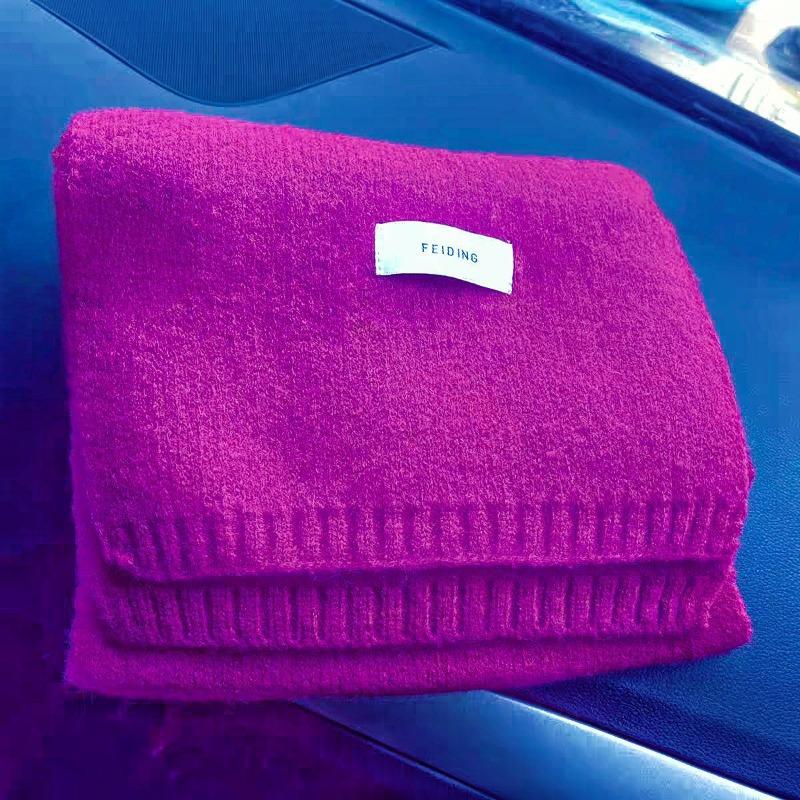 Wool Knitted Scarf Men's and Women's Small Scarf Student Couple Warm Shawl Thickened To Keep Warm