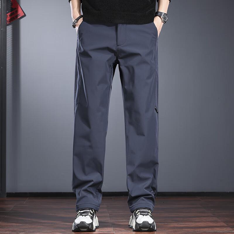 Мужские водостойкие прямые брюки из мягкой оболочки Jie Leinuo для активного отдыха
