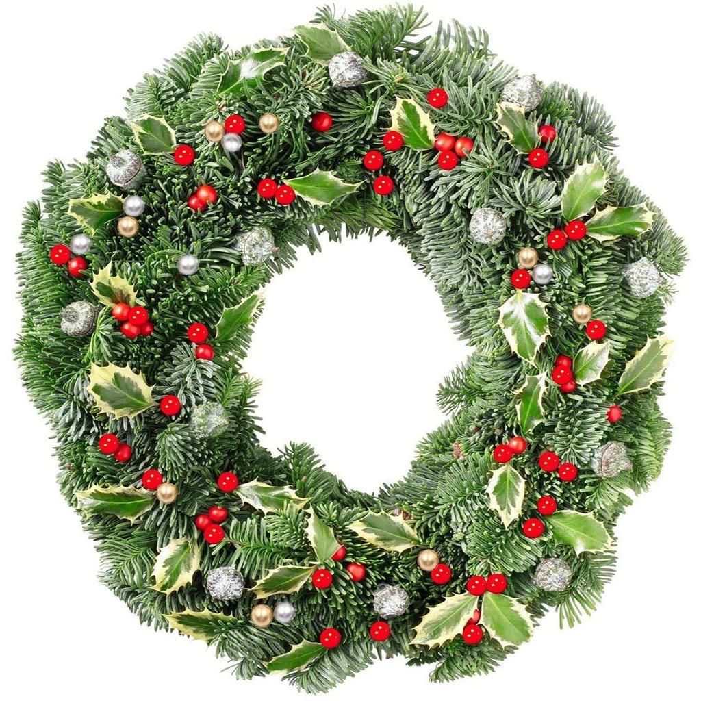 Искусственные ягоды падуба, 10 мм, искусственные ягоды для декора на проволоке, для украшения рождественской елки, цветочного венка, для поделок своими руками (Упаковка 50 штук, Серебристый)