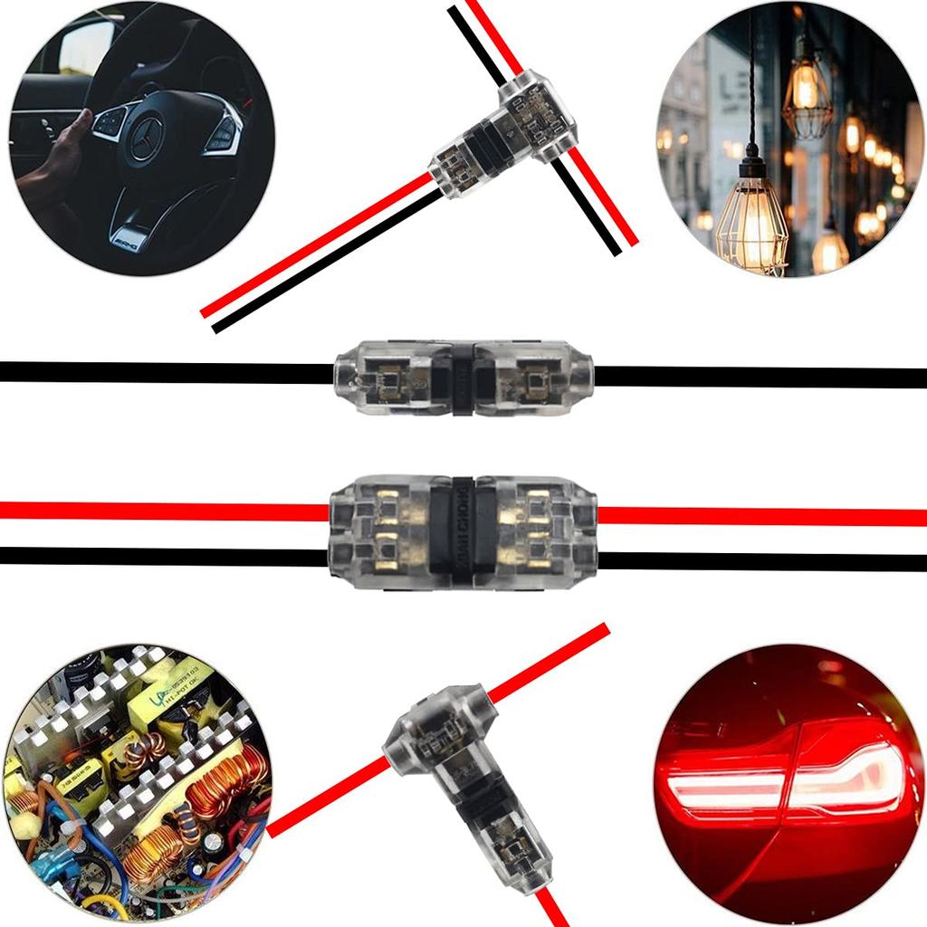 CTRICALVER Соединитель для проводки Костюм Соединитель ответвления проводки Простая Быстрая Установка проводки Соединение ответвления проводки Тонкий провод [Набор из 17]