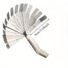 1pc 16 Blades Feeler Gauge Carbon Steel Metric Imperial 0.05-1.00mm Gap Filler Tune Up Thickness Set Gage Measurment Tools