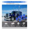 Набор из 8 втулок роликов капота для Peterbilt 357, 375, 379, Оригинальные номера деталей 13-04391, 13-03593, 377 с петлями типа J, Полиуретановая втулка ролика капота