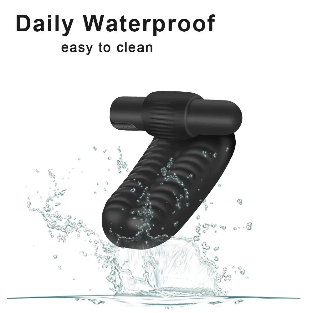 Силиконовый пальчиковый вибратор для женщин Стимулятор клитора Вибратор для точки G Клиторальный стимулятор Массажер Женская мастурбация Секс-продукт