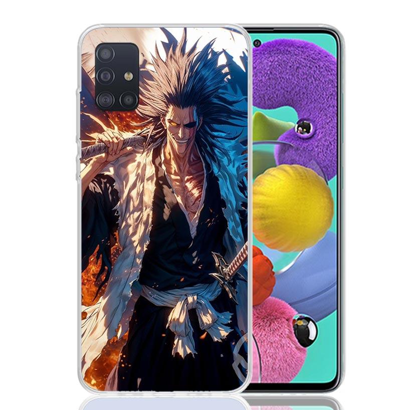 Чехол для телефона Bleach с Кемпачи Зараки для Samsung Galaxy A52 A32 A22 A12 A02S A50S A30S A51 A31 AA71 Note 20 Ultra 10 S10 Plus Galax