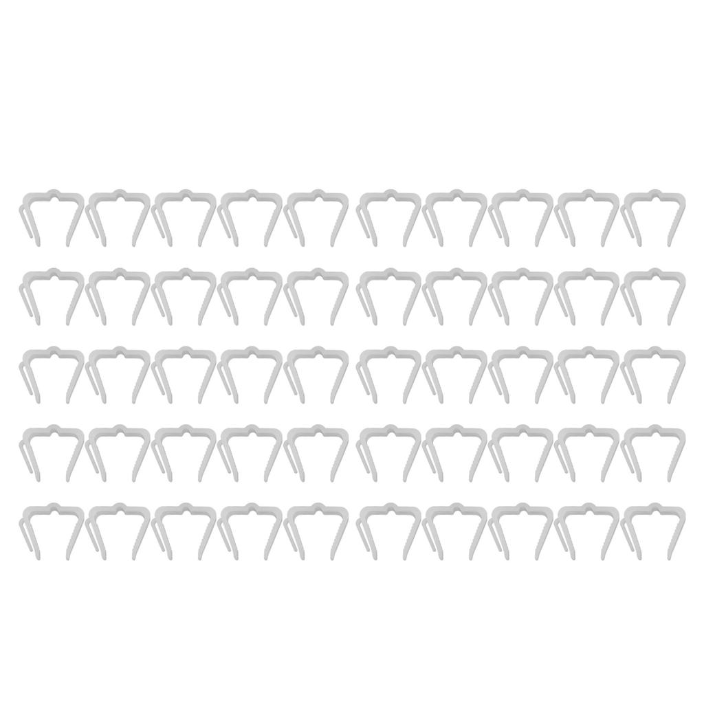 50 шт. крючков для рождественских гирлянд, прочные пластиковые водонепроницаемые, устойчивые к погодным условиям, праздничные гирлянды для