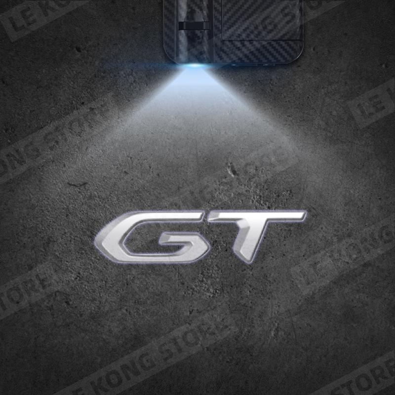 For Peugeot GT 208 Emblem RCZ 206 205 308 306 Car Door Light Welcome Lamp Wireless Projector Auto Decoration HD LED