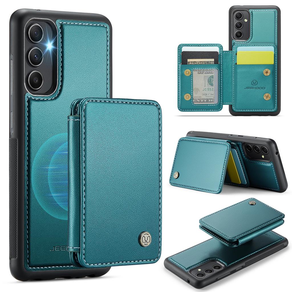 JEEHOOD J05 For Samsung Galaxy A54 5G Case Leather Mobile Cover with Detachable Magnetic Card Bag