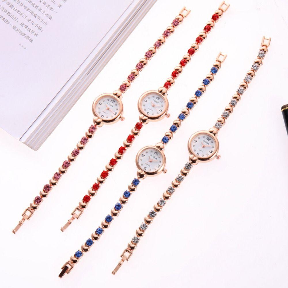 Легкие роскошные женские браслетные часы Элегантные кварцевые наручные часы Кварцевые часы со стразами Женские