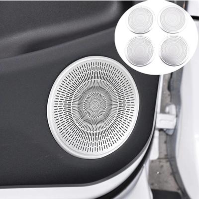 Алюминиевый сплав, автомобильный Стайлинг, дверной аудиодинамик, сетчатая крышка, накладка для Land Rover Range Rover Evoque, авто интерьер