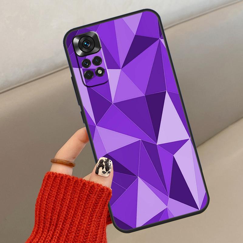 Geometric Abstract Crystal Case For Xiaomi Redmi Note 14 13 12 11 10 15 Pro Plus Cover For Redmi 15 15C 12C 10C 13C 14C