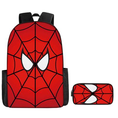 Spider Elementary School Bag Two-Piece Pencil Case Backpack Large Capacity Backpack