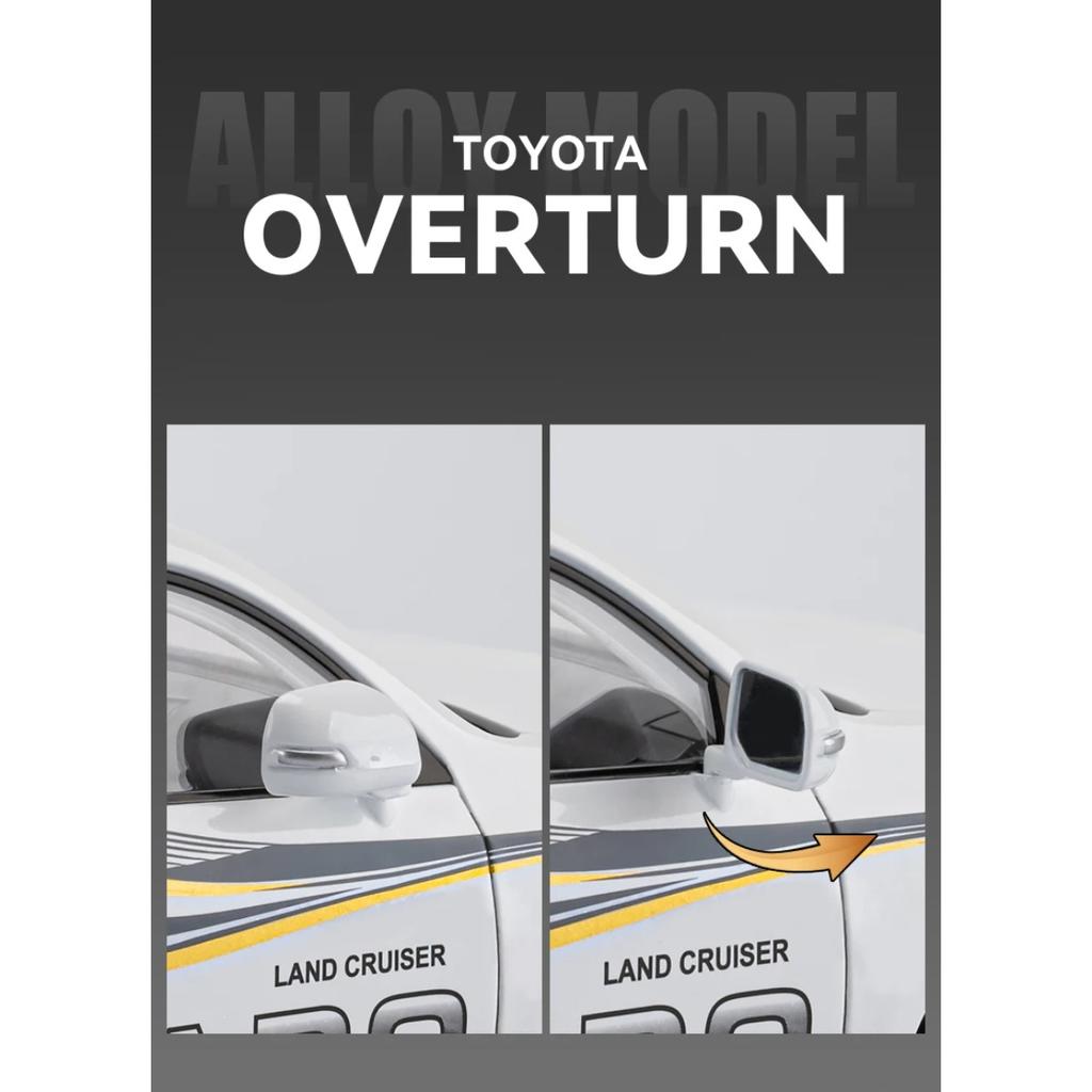 1/18 Scale Toyota Prado SUV Off-road Vehicle Alloy Scale Car Model Diecast Metal Sound and Light Collection Children Toy Car Vehicle Gift