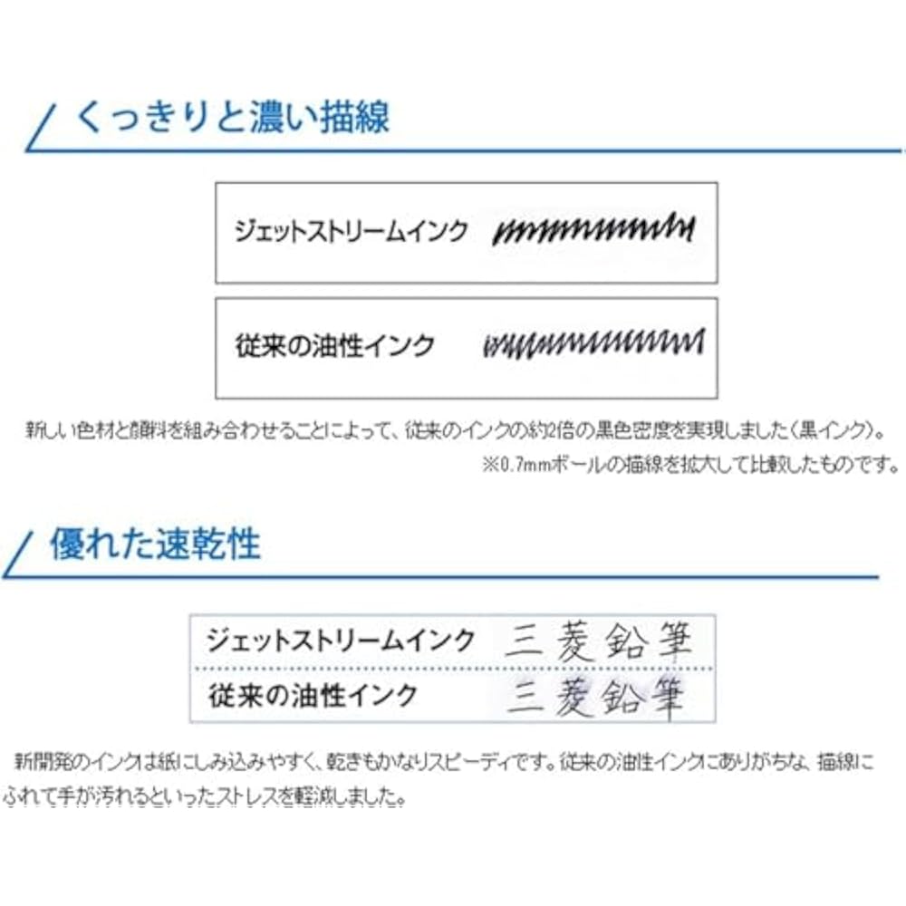 Шариковая ручка Mitsubishi Pencil uni Jetstream Standard, перманентная, 0,5 мм, черная [1] SXN15005.24