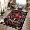 Diamond Velvet Dot Plush Dungeons Dragons Themed Polyester Area Rug Indoor Hand Washable Non Slip Living Room Bedroom