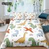 Home Living Luxury 3D Dinosaur Bedding Set Duvet Cover Set Pillowcase Kids Bedding Set Queen and King EUUSAUUK Size