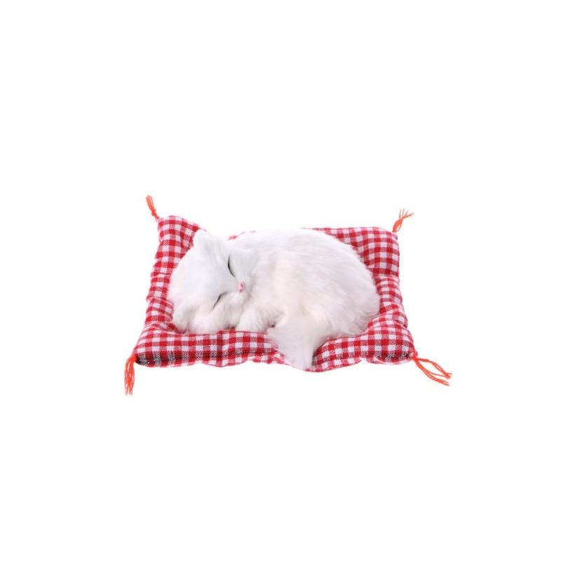 Premium Quality Plush Stuffed Toy Cute Sleeping Cat With Press Simulation Sound
