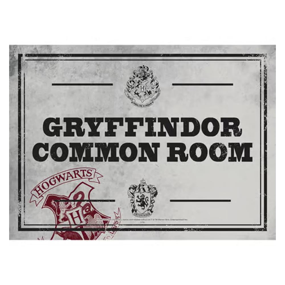 Harry Potter Gryffindor Common Room Plaque