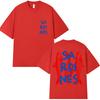 Funny Russian Cartoon Sardines Graphic T Shirt Unisex Women Creativity Popular Fashion Tshirt Y2k Oversized Cotton Casual T Shirts