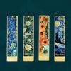 Painting Flower Metal Bookmark Hollow Literary Flower Pagination Mark  Student Gift