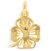 [Q8876] - Gold Plated 'Clover' Pendant - 10x9 Mm