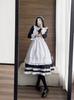 SVNVIOZ Maid Cute Gothic Lolita Authentic Long Sleeve Cosplay Popular for and Includes Bow and Set Outfit, Costume, Dress, Halloween, Parties, Events,