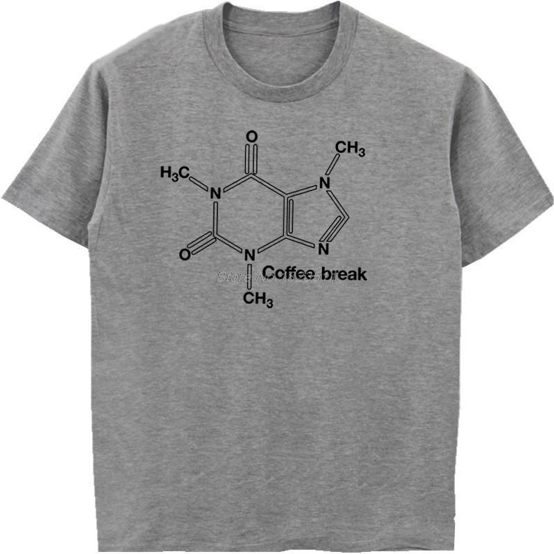 New Unisexs Summer Casual Print Short Sleeve Cotton T Shirt Unisex Coffee Break Formula Coffee Vintage So Vintage Shirt Cool Tops Tees