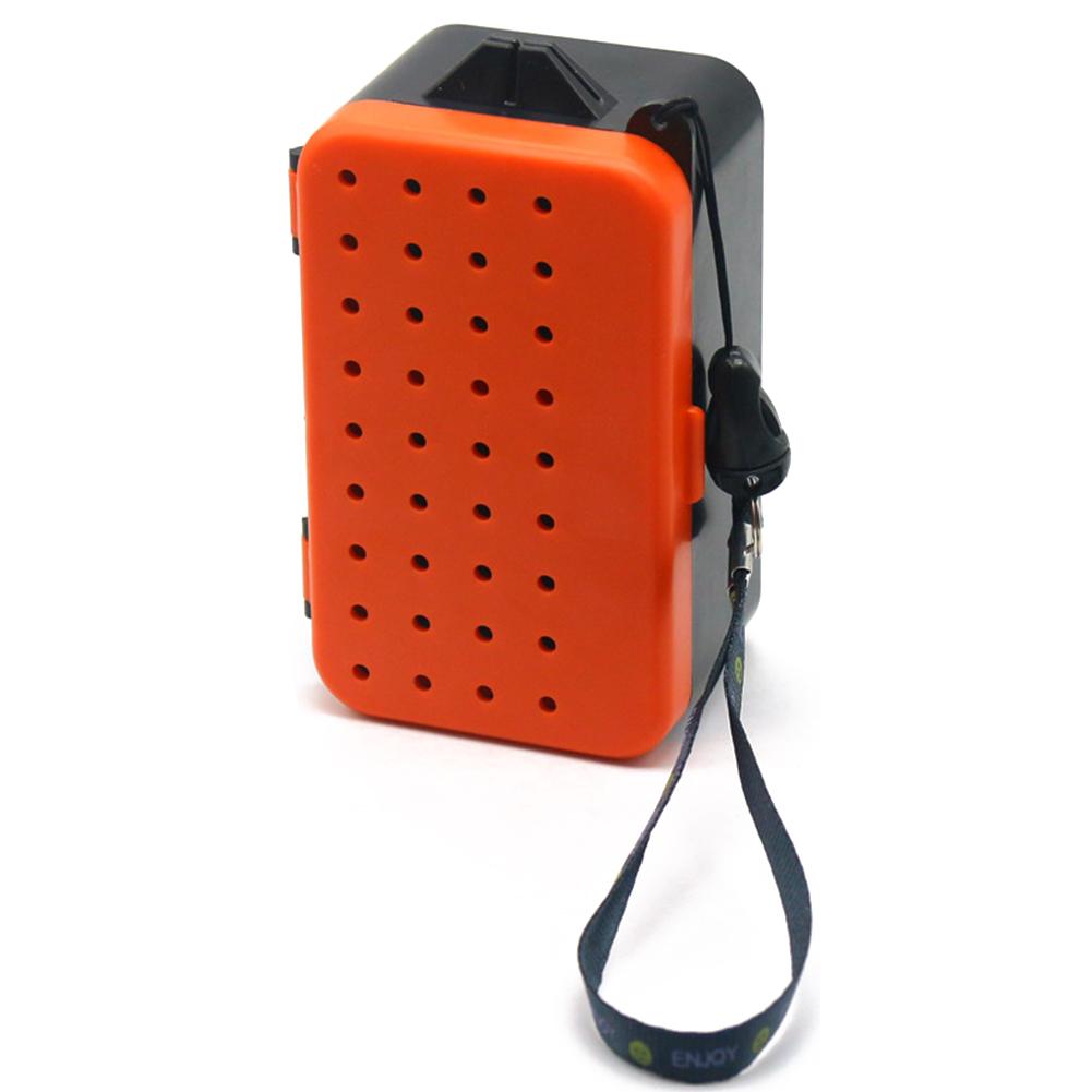 Двухслойная коробка для рыболовной живой наживки с веревкой, чехол для хранения красных червей от дождевого червя