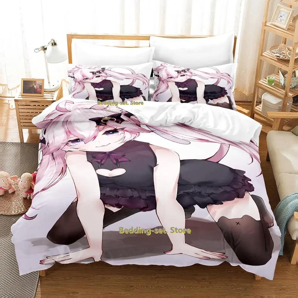Распродажа Новый комплект постельного белья konsatoshi Single Twin Full Queen King Size Bed Set Aldult Kid Bedroom Duvetcover Sets Anime Bed Kawaii