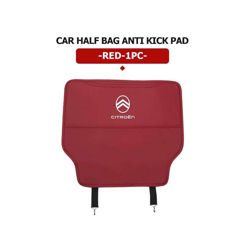 POOR1 Car Seat Back Anti Kick Cover Pad Anti-dirty Protector Mat For Citroen C5 C1 C2 C6 C4L DS3 DS4 DS5 C-Elysee Grand Berlingo
