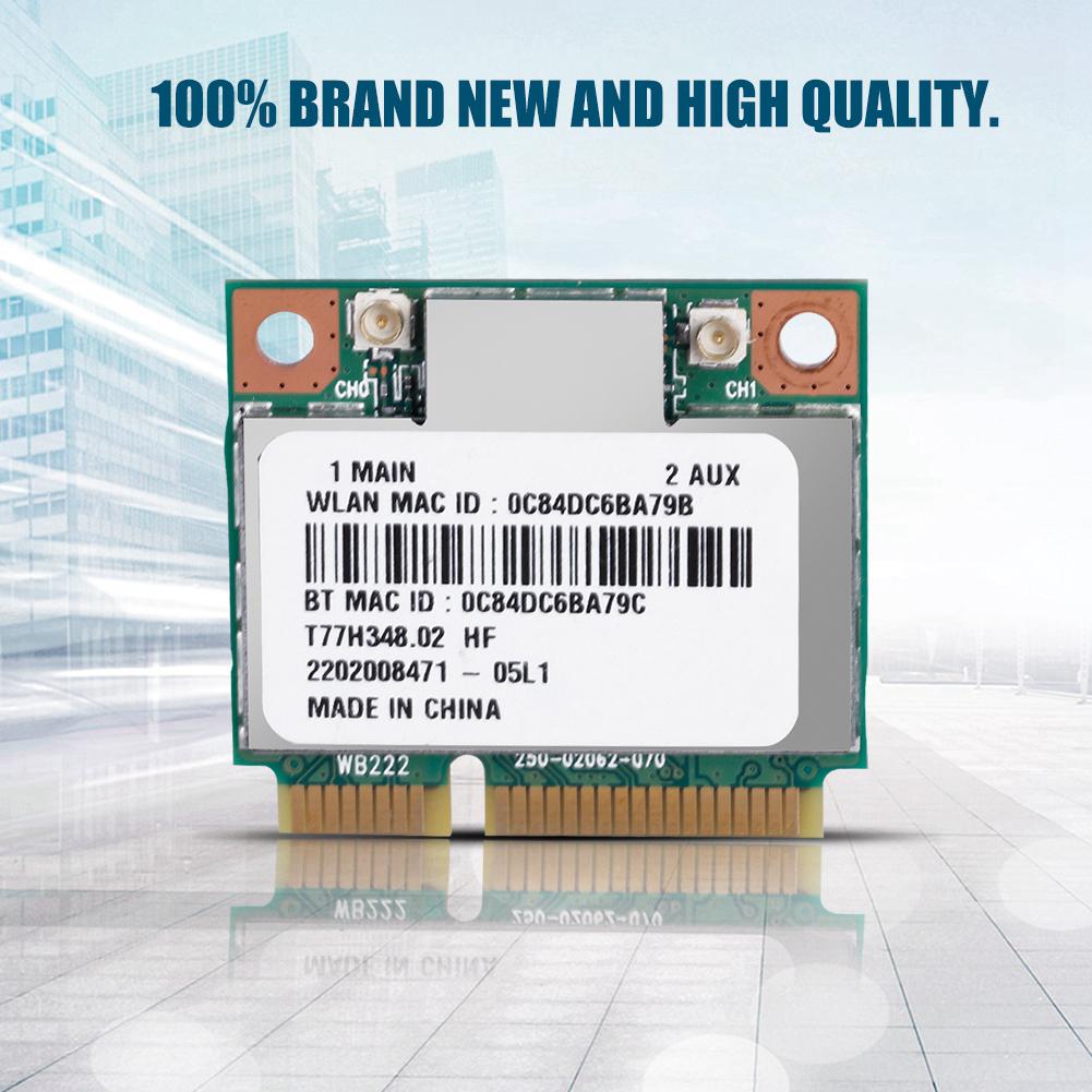 Двухдиапазонная 2,4 ГГц 5 ГГц AR5B22 Сетевая 300 Мбит/с Bluetooth 4.0 WIFI Mini PCI E Беспроводная карта