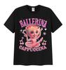 Ballerina Capucina Funny Graphic T Shirt Men's Women Coffee Lover Gift Short Sleeve T Shirt Fashion High Quality Cotton T-shirts