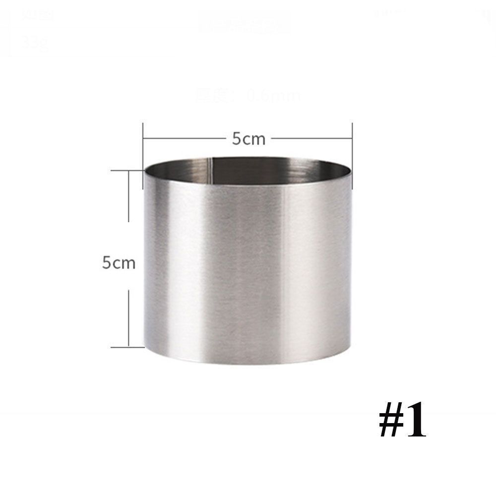 New Pastry Tool Decorating Mousse Ring Stainless Steel Cake Mold Mini Round