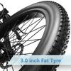 Shengmilo MX06 26" Fat Tire E-Bike with Bafang 1000W Motor, Samsung 48V 17.5Ah Battery, Shimano 7-Speed, 42KM/H Top Speed, 80Nm Torque, 90KM PAS Range