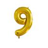 32-Inch Body Shaping Numeric Balloons - Gold & Silver, Floating Birthday & Celebration Decor