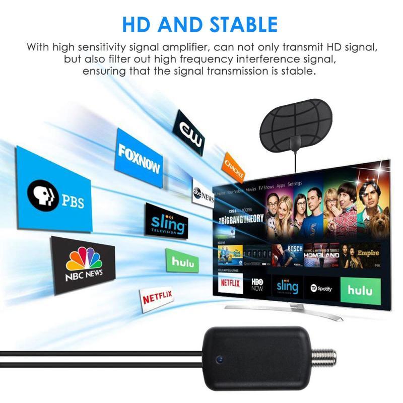Новая HDTV-антенна 2026 года, мини-антенна для цифрового телевидения HD, антенна DVB-T2.