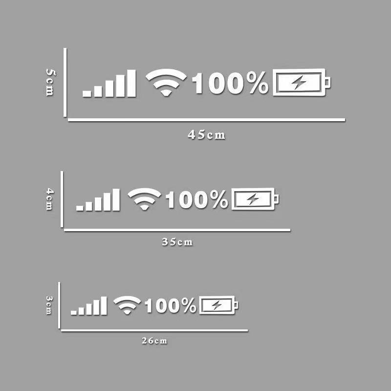 Наклейки на лобовое стекло автомобиля Сигнал WiFi Power Светоотражающие наклейки на автомобиль Наклейки на мобильный телефон Наклейки на автомобиль Внешние наклейки на автомобиль Аксессуары