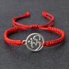 Charm Symbol Handmade Braided Rope Adjustable Red Black Bracelets Women Men Lucky Fashion Jewelry Friend Gift Prayer
