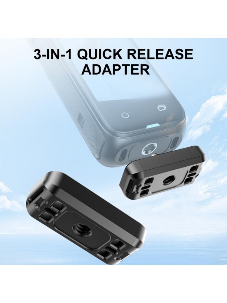 Versatile Quick Connect Camera Mount Quick Release Mount for X4 Camera With NonSlip Rubber Gasket for Secure Attachment