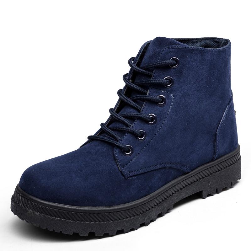 Весна Осень Замшевые Сапоги Женские Ботинки Туфли На Платформе Женские Модные Ботильоны Резиновые Сапоги На Шнуровке 2024