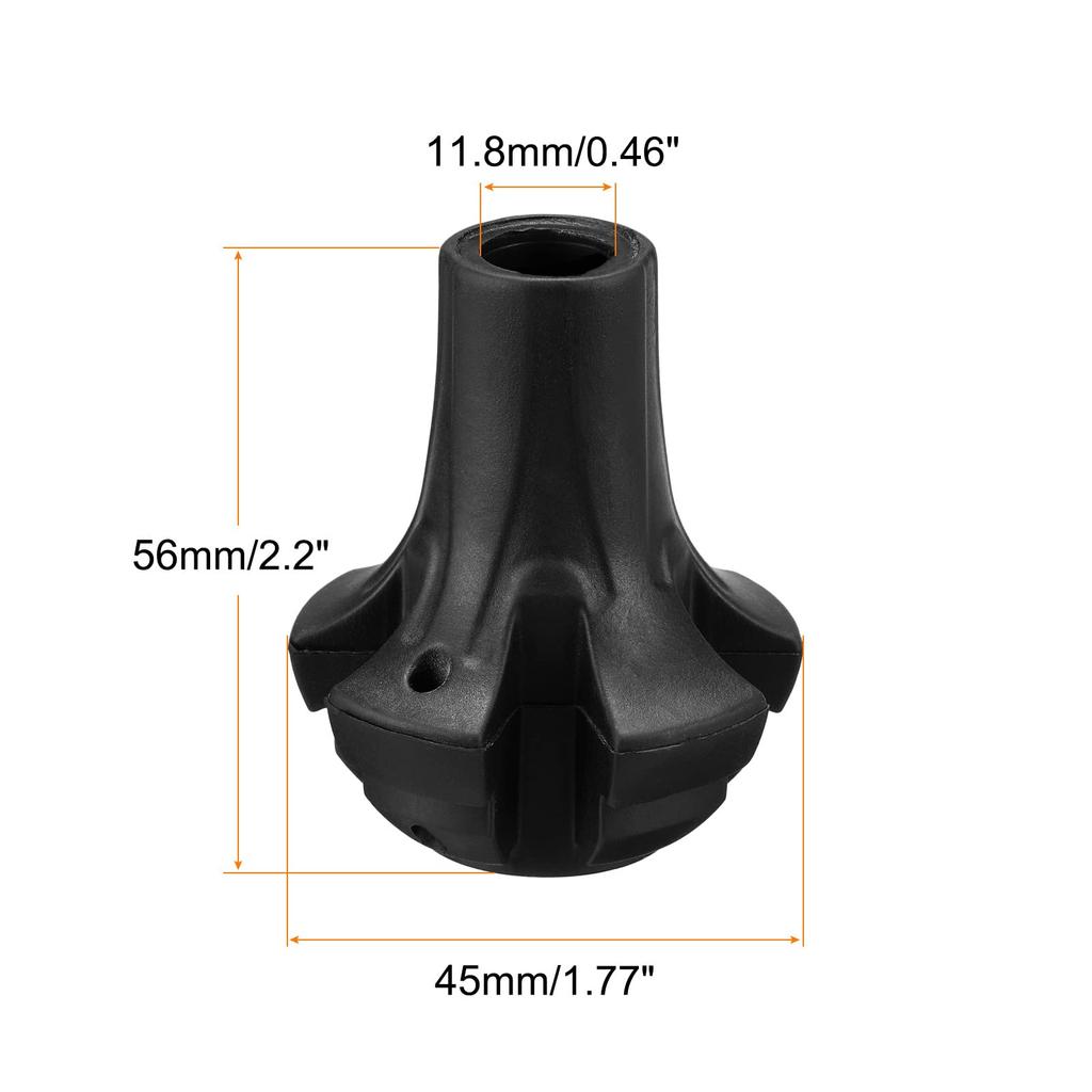 Аксессуары для треккинговых палок PATIKIL, 6 штук, сменный сферический наконечник для защиты палки для походов на открытом воздухе, скалолазания, катания на лыжах