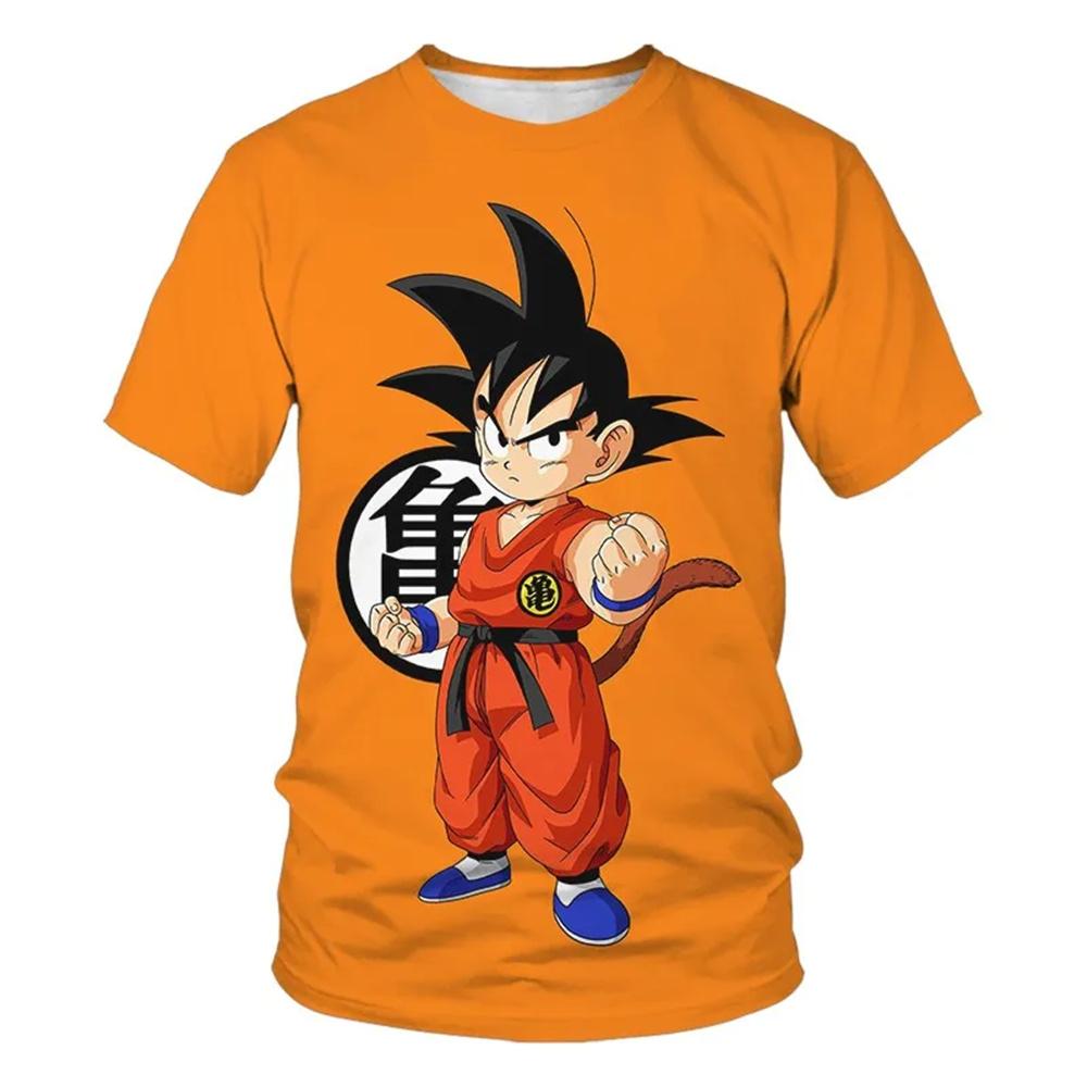Kids Clothes Anime Dragon Ball Boy Girls Tshirt T-shirt Goku 3D Printed Short Sleeve Harajuku Men Tops Tees Boys Girls Clothing