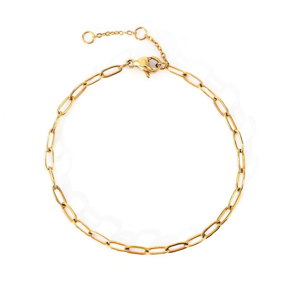 Браслет из титановой стали, женские простые ювелирные изделия, скрепка из нержавеющей стали, модный браслет, ювелирные изделия