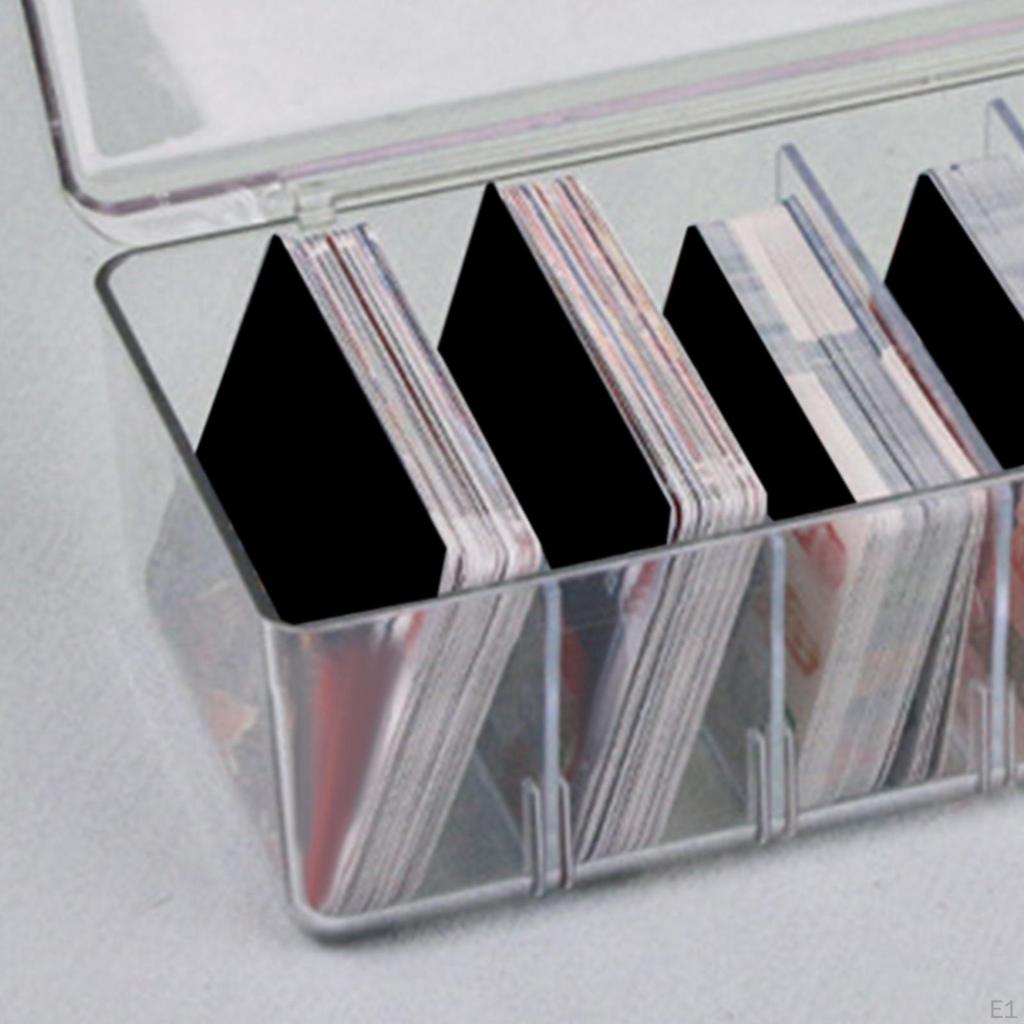 Коробка для колоды карт, акриловый прочный контейнер для хранения, органайзер для игральных костей, чехлы-держатели для спортивных карт