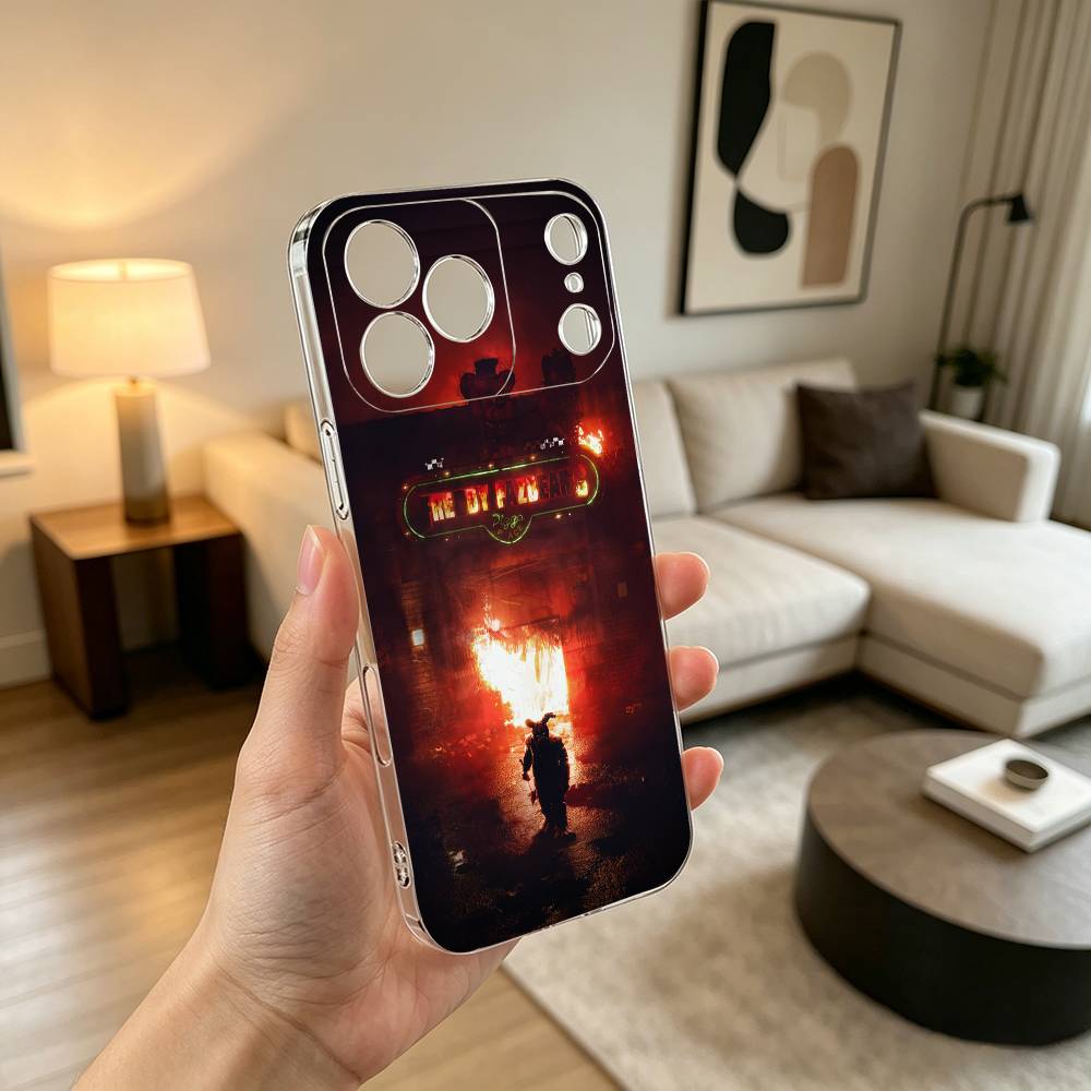 F-Five N-Nights  GAME Phone Case Transparent Silicone Soft For iPhone 17 16 15 14 13 12 11 Mini Pro Max Plus