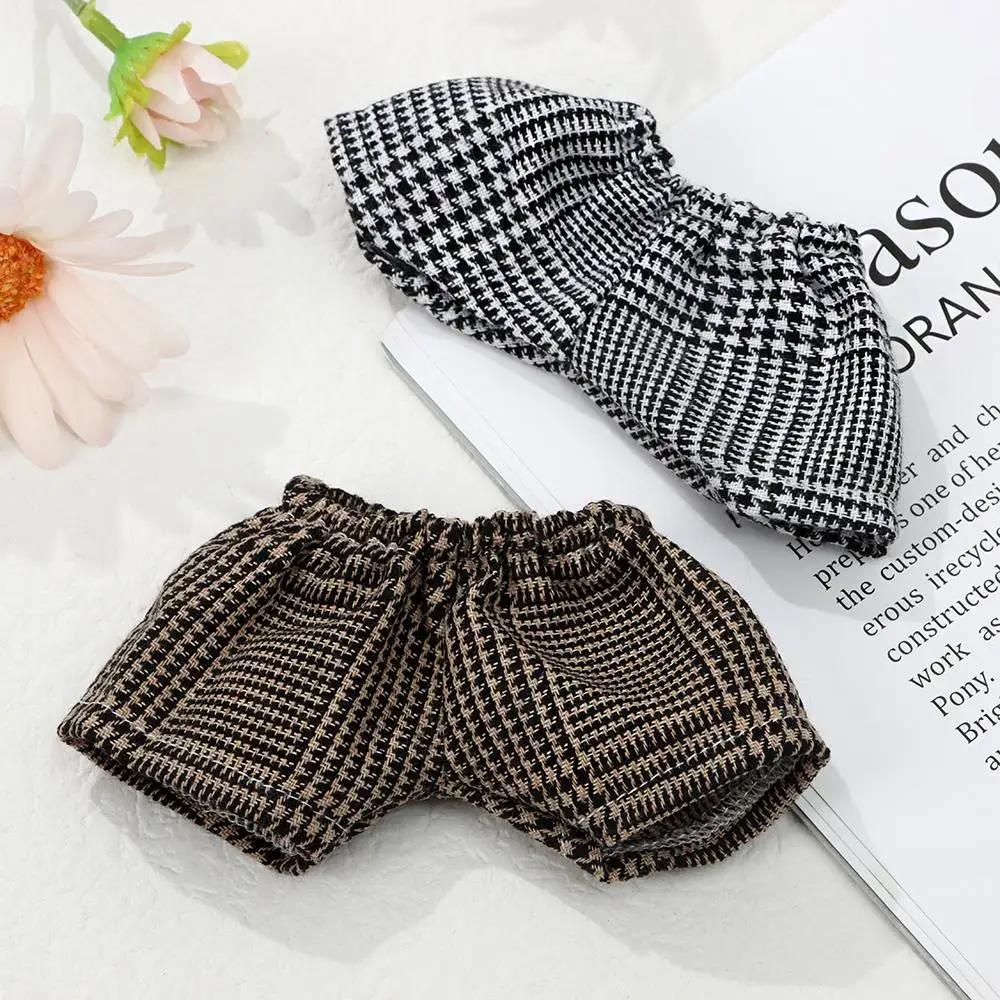 Gifts Solid Color Shorts Change Dressing Game Idol Dolls Clothes 20Cm Doll Pants Denim Jeans Stripes Lattice