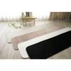 Sayan Sayan Washable Microfiber Kitchen Mat, Nagomi, 45x180mm, Jet Black, Non-Slip