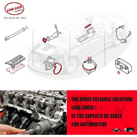 LINK-LOCK Coolant Pipe Secondary Kettle to Inlet Branch Water Pipe 17128623572 for BMW B48 1234 Series F20 f35 f32