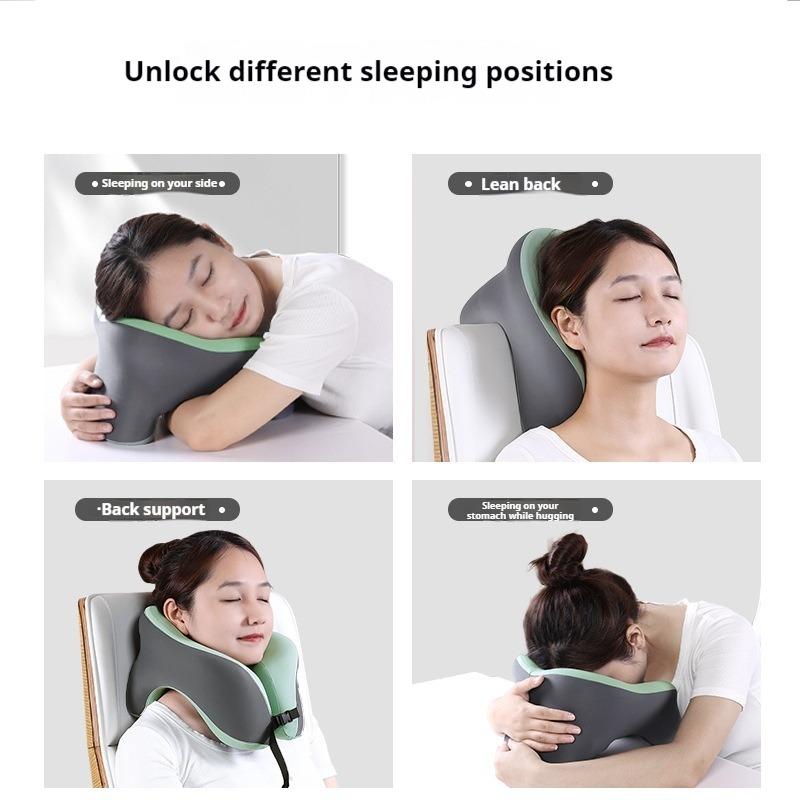 Подушка для путешествий 2 в 1 лицом вниз с охлаждающим гелем и пеной с эффектом памяти Подушка для лица для расслабления рук Сон на столе во время обеденного перерыва