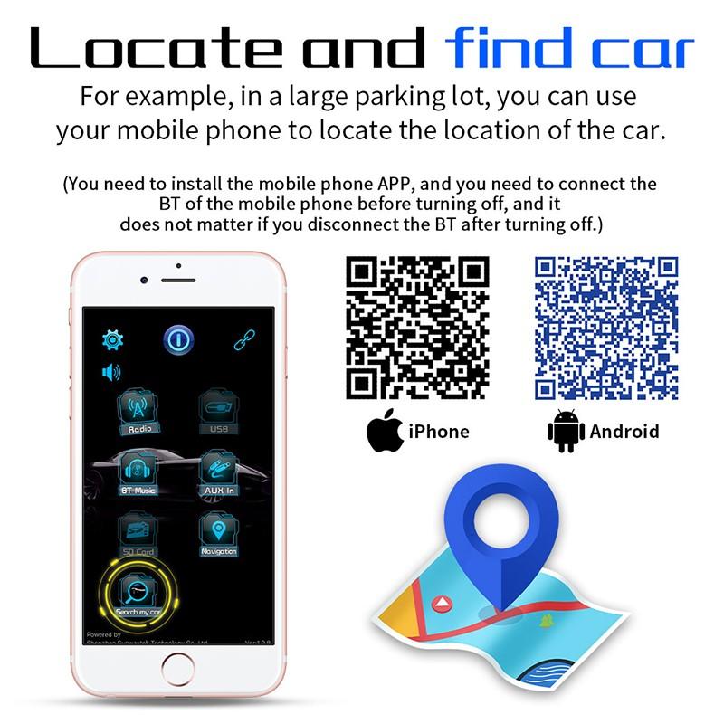 Новый автомобильный MP3-плеер с Bluetooth, 7 регулируемых цветов подсветки, автомобильная стереосистема, интеллектуальное голосовое управление с искусственным интеллектом, поддержка позиционирования мобильного телефона